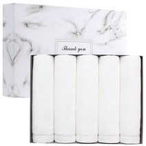 어메니티타올 파스텔 30수 170g 5장 예쁜 호텔수건 선물세트, 1세트, 화이트