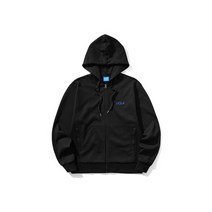 [국내 매장판] UCLA 자수 후디드 스웨트 집업 [BLACK]UX3TX01 284820
