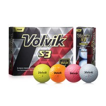 Volvik 볼빅 골프공 (구)S3 3피스 / 몬스터골프, 색상 : 오렌지