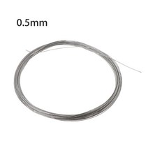 새로운 10m 304 스테인레스 스틸 와이어 로프 소프트 낚시 리프팅 케이블 7 × 7 빨랫줄, 1.5mm