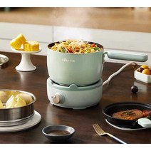1인용인덕션 가정용 원룸 전기 자취생 선물 집들이, 찜기가 달린 붙지 않는 프라이팬 분할