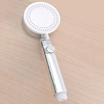 5단조절 수압상승 샤워기헤드, 실버