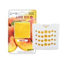 사각형 스위트피치 본품 부착형 방향제, 8g, 1개, 과일/트로피칼향