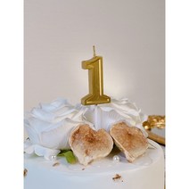 골드 엠보 숫자초 골드숫자초 생일초 파티초 기념일, 1