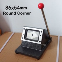 라운드 코너 전체 금속 PVC 카드 다이 커터 수동 명함 86*54mm