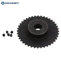 체인 스프로킷 부드러운 1pc 04C 체인 기어 45 # 스틸 치아 톱 와이어 보어와 산업용 스프로킷 휠 8mm, 06 16mm_01 40 Teeth