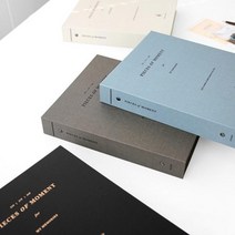 아이코닉 메모리 바인더 사진보관함 커버 남자친구선물 특별한선물 웨딩, 라이트그레이