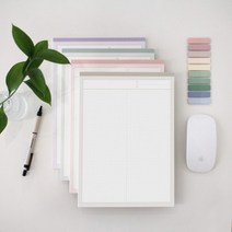 데얼스 모눈 노트패드 A4/B5 떡메모지 메모패드 떡메, 모눈 A4(30매)_라벤더