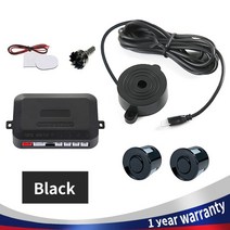 화물차후방감지기 지게차 Hippcron 차량용 주차 센서 LED 스크린 리버스 레이더 사운드 경고 8 가지 2 22mm, 1.Black