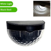 야외 가든 소품 led 태양 빛 벽 램프 에너지 정원 램프 방수 태양 울타리 램프 크리스마스 장식 꽃줄 led 빛, 블랙 쉘 화이트, 10개