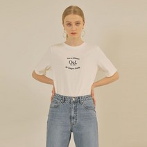 온앤온 자수 포인트 코튼 티셔츠 NE1XE903