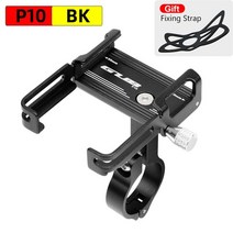 자전거짐받이 자전거 짐받이 가방 자전거 짐받이 캐리어 알루미늄 자전거 휴대폰 거치대 4 7 휴대 전화 자전거 지원 오토바이 마운트 스탠드 핸들 바 클립 액세서리 30 11, p10 블랙