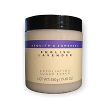 Asquith & Somerset English Lavender 각질 제거 슈가 스크럽 550g(19.5온스), 한개옵션0