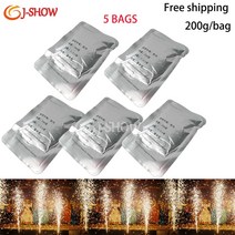 콜드 스파크 Ti 파우더 기계 금속 소모품 5 봉지 분수 불꽃 놀이 스파클 MSDS 200g, [02] Outdoor 1-5M, [14] 1 bag sample 100g