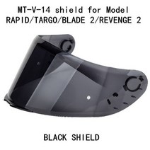 MT 헬멧 용 교체 바이저 TARGO REVENGE 2 블레이드 SV 급속 예비 쉴드 Original helmet shield, CHINA, BLACK SHIELD