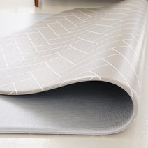 12T 양면사각 강아지매트 애견 미끄럼방지 매트, 12T 양면사각 놀이방-헤링본그레이 140 X 200