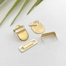 헤세드 NEW) 간편 고정 후크 고리 마이깡 바지후크 치마후크(4쌍), 골드