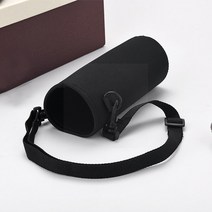 자전거 물병 스포츠 물통 보온 보냉 수통 420-1500ml 블랙 병 절연 가방 절연 스트랩 물 가방 네오프렌 어깨 파우치 홀더 커버 f5u5, 1500ml, 협력사