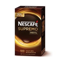 네스카페 수프리모 블랙(무설탕/100T/네슬레), 110g, 100개입, 1개