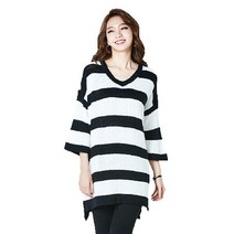 코디하우스 (아)[코디하우스] 단가라브이넥롱니트