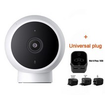 Xiaomi Mijia 스마트 IP 카메라 125 각도 1296P HD 와이파이 감시 웹캠 나이트 비전 AI 탐지 미 홈 베이비 보안 모니터, 04 With Universal Plug