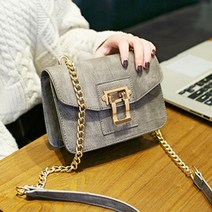 엘다르 아젤 체인 미니 크로스백 (4 Color) 여자미니백 체인숄더백 여대생크로백