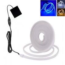 LED 네온플렉스 줄조명 USB 배터리 LED 네온 빛 스트립 기호 5V 120LED/m 6X12MM 소프트 실리콘 방수 유연, 02 Battery_01 WHITE_03 2m