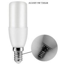 고휘도 LED 컬럼 캔들 램프 220V T37 C37 9W 백색광 주방 공부, [04] T37 9W E14, 04 T37 9W E14_03 4000K
