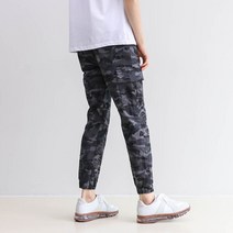 모룸 바이오 스판 여름 카모 밴딩 면 바지 조거팬츠 2컬러 M1403
