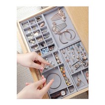 화장대 서랍정리칸막이 악세사리보관함 정리함 주얼리보관 트레이 진열대, 선택2(4칸)