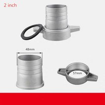 가솔린 워터 펌프 피팅 2 인치 알루미늄 파이프 연결 렌치 고무 가스켓 커넥터, 01 2inch