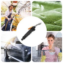 고압세척기 무선 고압 엔진 세차기 분사기조정 가능한 고압 세척기 자동차 사이드 워크 제트 노즐 정원 깨, 01 Black