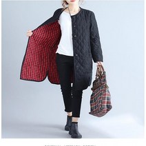 솜점퍼 가벼운롱패딩 누빔 후드롱패딩점퍼 퀄팅 노카라 롱야상 롱패딩점퍼