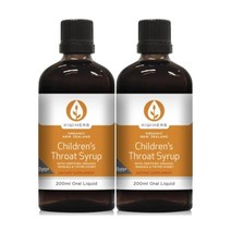 키위허브(KIWIHERB) 키위허브 어린이 오가닉 쓰로트 (목) 시럽 200ml X 2개, 400ml, 1세트