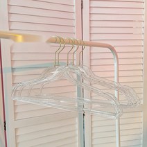 진주 옷걸이 옷가게 매장 구슬옷걸이 쇼윈도, 5개, 골드 옷걸이