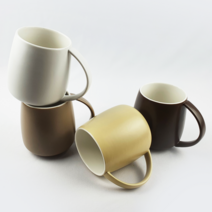 쟁이테이블 에고르 세라믹 강화 머그컵 예쁜 무광 카페 감성 커피 머그잔, 화이트