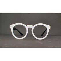 빅사이즈 초경량 패션 뿔테 안경테 50사이즈 K1046 화이트