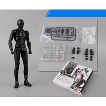 SHF 2.0 DX Set 관절인형 3D 인체 피규어 블랙 남성