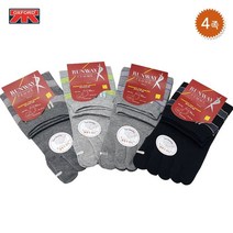 옥스포드 여성용 면 발가락양말 4족 장목 무좀 발냄새 기능성 통풍 삭스 TK1209