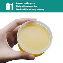 마일드 로진 납땜 용접 그리스 크림 페이스트 플럭스 PCB IC 젤 도구 금속 가공 재작업 수리 클리너 50g, 01 50g