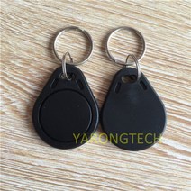 엑세스제어카드 MIFARE-클래식 4K 13.56mhz ISO 14443 A Fob RFID 태그 10 개입, 04 Black