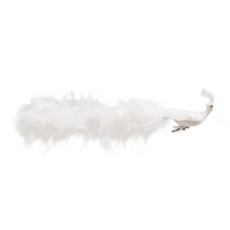 크리스마스 트리 탑퍼 긴 꼬리 달기 펜던트 장식으로 시뮬레이션 된 입체 공작 새해 장식품, 1팩