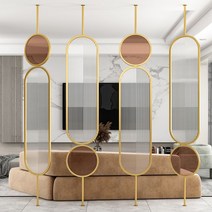 카페 셀프 벨벳 인테리어 불투명 아쿠아 철제 가벽 파티션 가림막 유리 아치형 공간분리, 해외 특집 촬영.