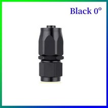 범용 나일론 꼰 CPE 연료 호스 오일 가스 쿨러 호스 04590180 도 호스 어댑터 엔드 피팅 키트 AN4 AN6AN8 AN10 AN12, Black 0 degree+AN4