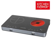 키친플라워_ 2구 하이브리드 인덕션 하이라이트 KFWC-3400, 단품, 단품