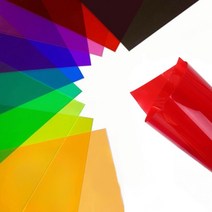 투명 컬러 셀로판 필름지 A4 0.3mm 코팅지 필름 PVC 원단 시트지