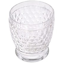 빌레로이앤보흐 Villeroy & Boch 보스턴 클리어 크리스탈 더블 올드패션드 유리컵, Transparent_1 Count (Pack of 1