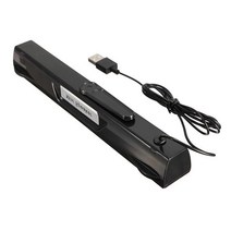 1PC XB-19 ABS 스테레오 사운드 바 서브 우퍼 스피커 홈 TV 가정용 노트북, 01 Black
