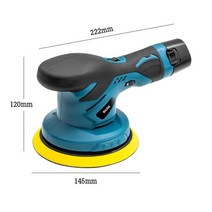 무선 듀얼 광택기 자동차 폴리 셔 12v da 자동차 연마 기계 브러시리스 액션 버퍼 무료 2.0ah 리튬 배터리, 세트 f
