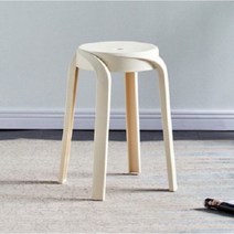 예스쓰리유통 SKW 북유럽 간이의자 캔디 스툴, 화이트